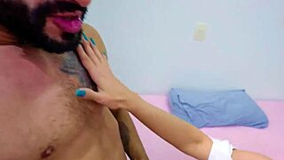 Blonde Rides Huge Cock in Tight Pussy Cuckold Scene