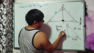 Asian student nerd in bedroom threesome!