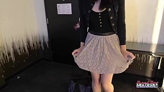 Inked Brunette Ashley Wolf Plays with Toys and Touches Body