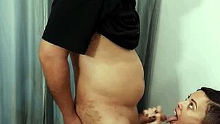 a store dressing room is used by a perverted couple