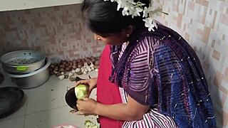 I fuck my step sister-in-law in the kitchen.