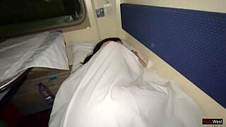 Girl Woke Up on the Public Train from Penetration into Her Wet Pussy