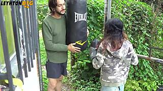 Petite Neighbor Consoles Me With Blowjob And Rough POV Sex After Boxing Knockout