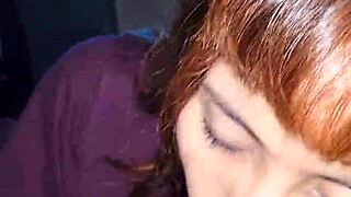 Beautiful latina housewife sucks before anal assfucking in amateur fun