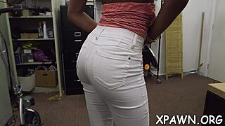 Bimbo Gets Rough Hardcore Fucking In Shop POV