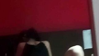 i watch this young 18 girl with small tits and tattoo ride a big cock while sucking it naked in the room