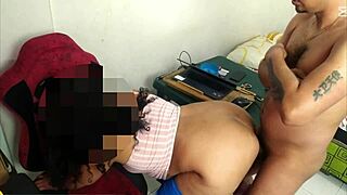 Brunette big ass gets fucked in her office