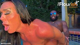 Aliyah Taylor And Massagebyblack Pool Anal Romp!