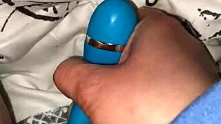 Milf pleasures her tight pussy with dolphin vibrator solo