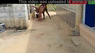 african landlord daughter fucked during bathing with ebony chubby girlfriend