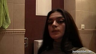 busty amateur solo session rubbing wet hairy pussy