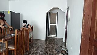 maid whore shakes her curvy ass on camera for fetish fun