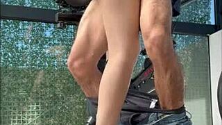 I-I saw my not-sister stepsister sucking dick in the gym on hidden cam, she's so beautiful and athletic.