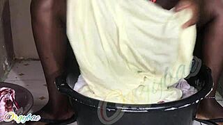 Weekend laundry as housewife 1