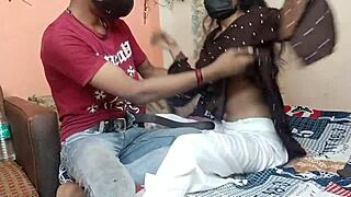 Devar sees sleeping bhabhi and fucks her big ass!