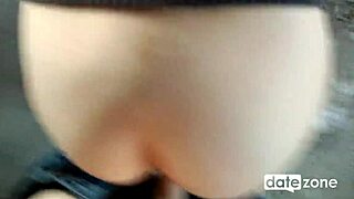 Girlfriend wears panties filled with my cum