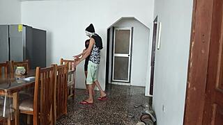 maid whore shakes her curvy ass on camera for fetish fun