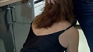 french slut in satin panties heels gets blowjob rimming.