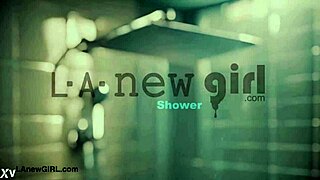 Lovely Teen Brunette Takes Shower After Interview