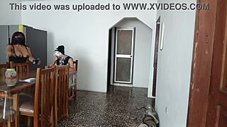 maid whore shakes her curvy ass on camera for fetish fun