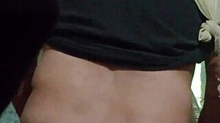 wife bent over for anal doggystyle, cum on ass, i record.