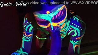 fucked wild slim girl uv-light