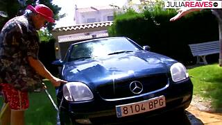 Intense Outdoor Fuck With Latina By The Car