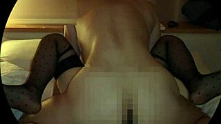 Intense Handjob In Stockings With Japanese Beauty