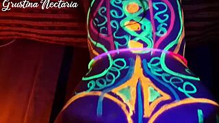 fucked wild slim girl uv-light