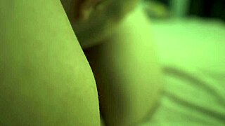 Milf laughs while getting her pussy licked backstage