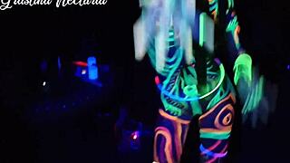 fucked wild slim girl uv-light