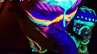 fucked wild slim girl uv-light