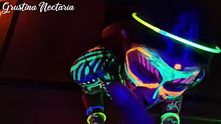 fucked wild slim girl uv-light