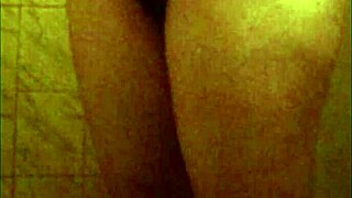 Spying on perfect ass ebony babe in shower, hidden cam catches her naked