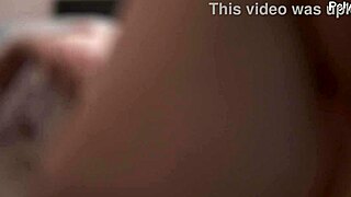 Milf laughs while getting her pussy licked backstage