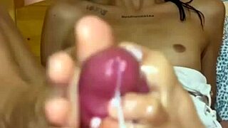 Cum On Tiny Latina Feet After Footjob!