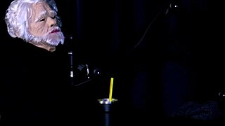 Fat brunette in bdsm toys