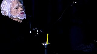 Fat brunette in bdsm toys