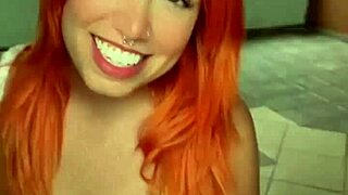 I fucked my neighbor's beautiful redhead wife with big tits while he worked.