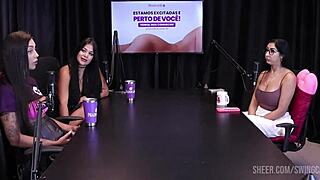 I'm Watching Renatinha, Tifany, Didy In Sheer Red, Group Orgasm