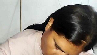 Pov Curvy Ebony Chicks Sucks Stepmother's Old Man Cock Until Swallowing Cum