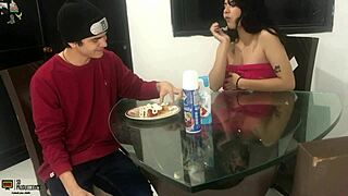 I get so horny sucking cock with strawberries