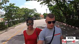 hot big boobed amateur thai teen polly with european cock in a playful encounter