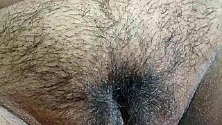 i watch my desi bhabi's hairy pussy cleaning session