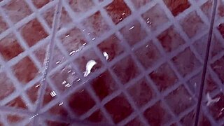 Young Asian Pees With Chastity Belt On Cock