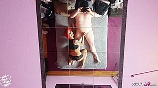 Mini Cock User Fucked by German Amateur Teen Anni Angel in Cowgirl