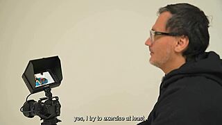 blonde xiara dark tries first time with bbc at juanbustos casting