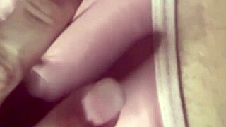 hey, this hot blonde is showing off her tits in softcore style