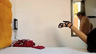 so i caught my stepdad watching me try on clothes and ended up with his cock deep inside my wet shaved pussy