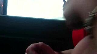 Australian Wife Teasing Truckers with Flashes on the Roadside